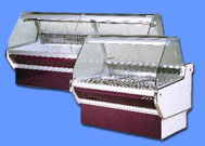 European Style Double Curved Glass Service Case
